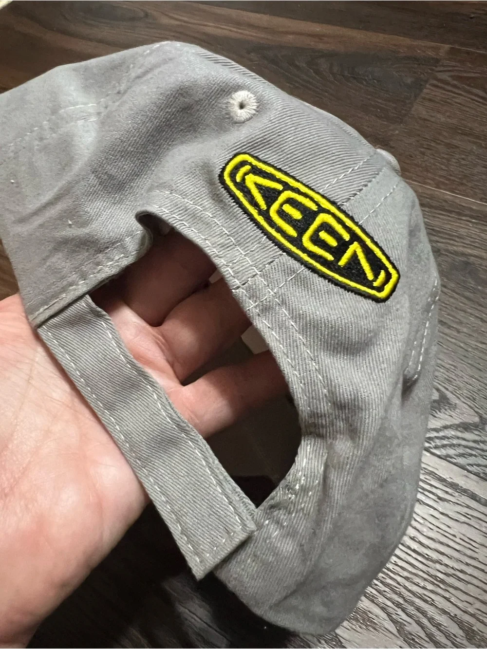 KEEN Footwear Adjustable Strap Hat Gray Baseball Cap “Life Is Keen”